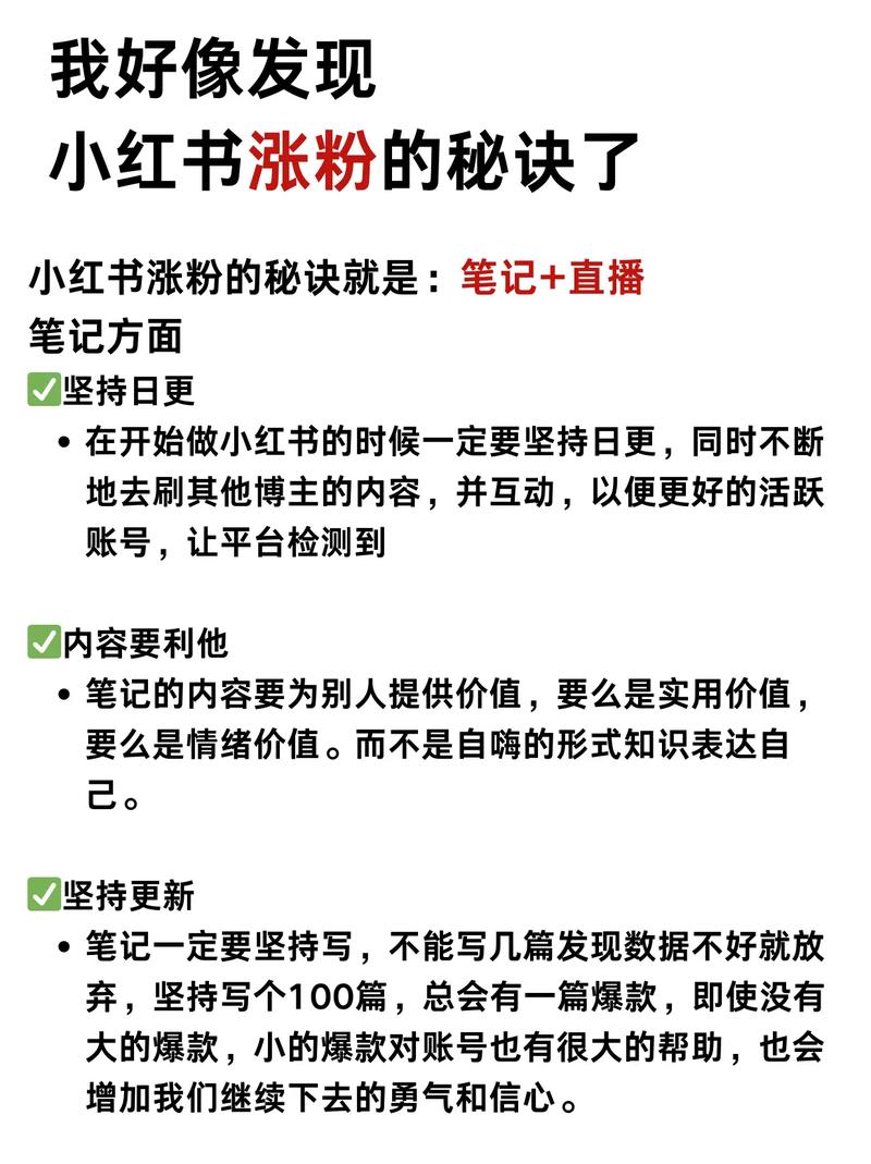 标题：小红书涨粉秘籍大公开！7天破千粉实战攻略，轻松打造高人气账号