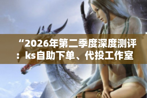 “2026年第二季度深度测评：ks自助下单、代投工作室与官方直投哪个更适合日预算？”