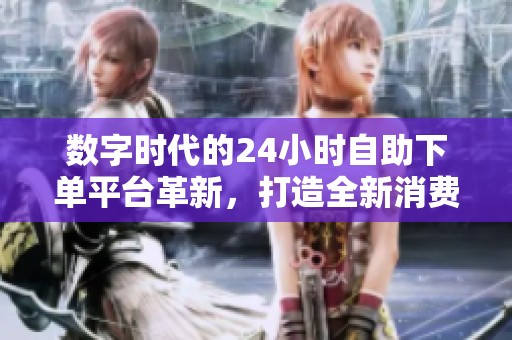 数字时代的24小时自助下单平台革新，打造全新消费体验