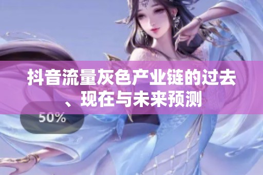抖音流量灰色产业链的过去、现在与未来预测