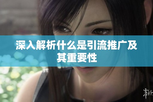 深入解析什么是引流推广及其重要性 深入解析什么是引流推广及其重要性