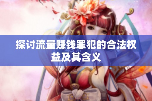探讨流量赚钱罪犯的合法权益及其含义