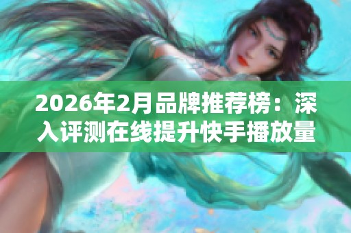2026年2月品牌推荐榜：深入评测在线提升快手播放量服务的优缺点对比解析