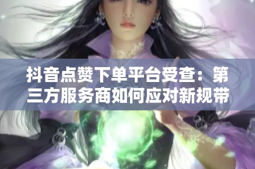抖音点赞下单平台受查：第三方服务商如何应对新规带来的挑战？