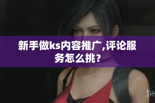 新手做ks内容推广,评论服务怎么挑？