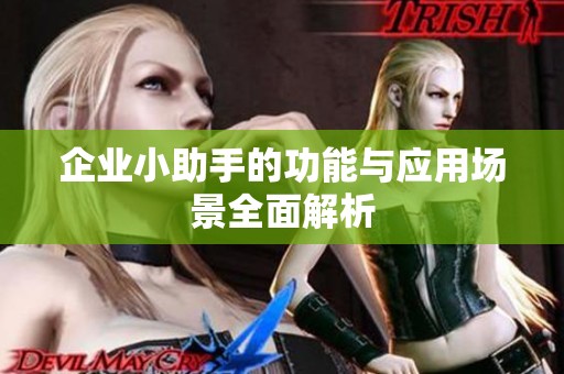 企业小助手的功能与应用场景全面解析 企业小助手的功能与应用场景全面解析
