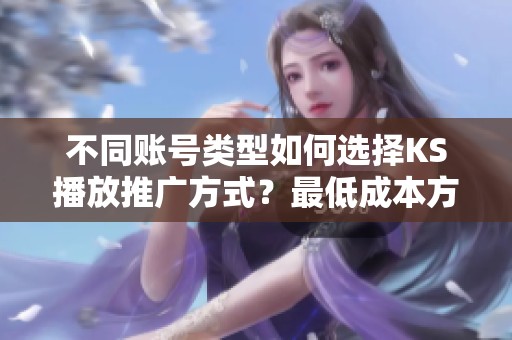 不同账号类型如何选择KS播放推广方式?最低成本方案详细对比分析 不同账号类型如何选择KS播放推广方式?最低成本方案详细对比分析
